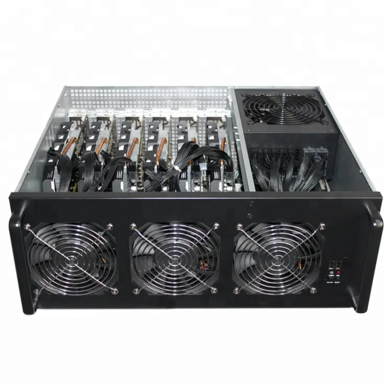 

Карьерная Установка 6 GPU с материнской платой J1800, вентиляторы PSU 1650 Вт