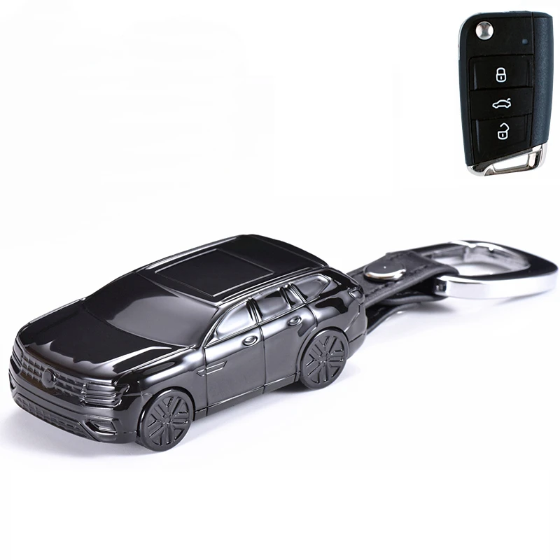 

Car Model Shape Car Key Case Cover Car Keychain Remote Suitable For Volkswage Suit For VW Golf VII MK7 for R Type 5G Tiguan AD1