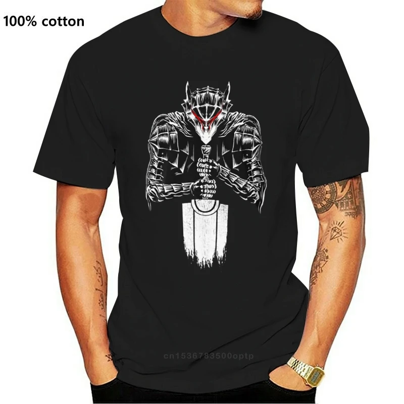 

New mans Black Swordsman T shirt berserk guts manga berserk berserk manga berserk anime guts manga berserker Printed casual T-sh