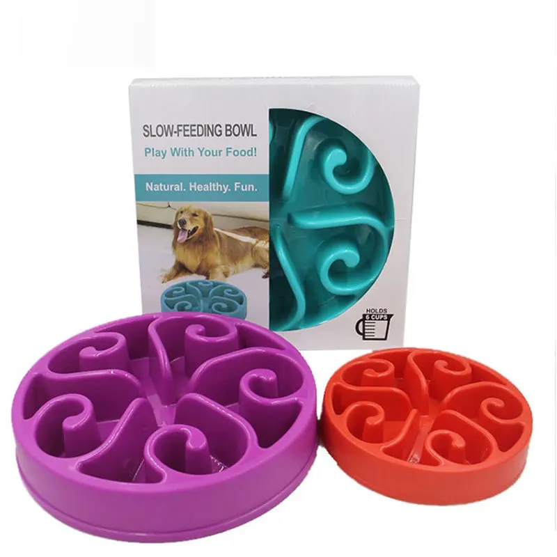 

The new slow-food pet bowl large dogs with feeding slow-food bowl anti-slip dog bowls pet food bowl dog food bowl