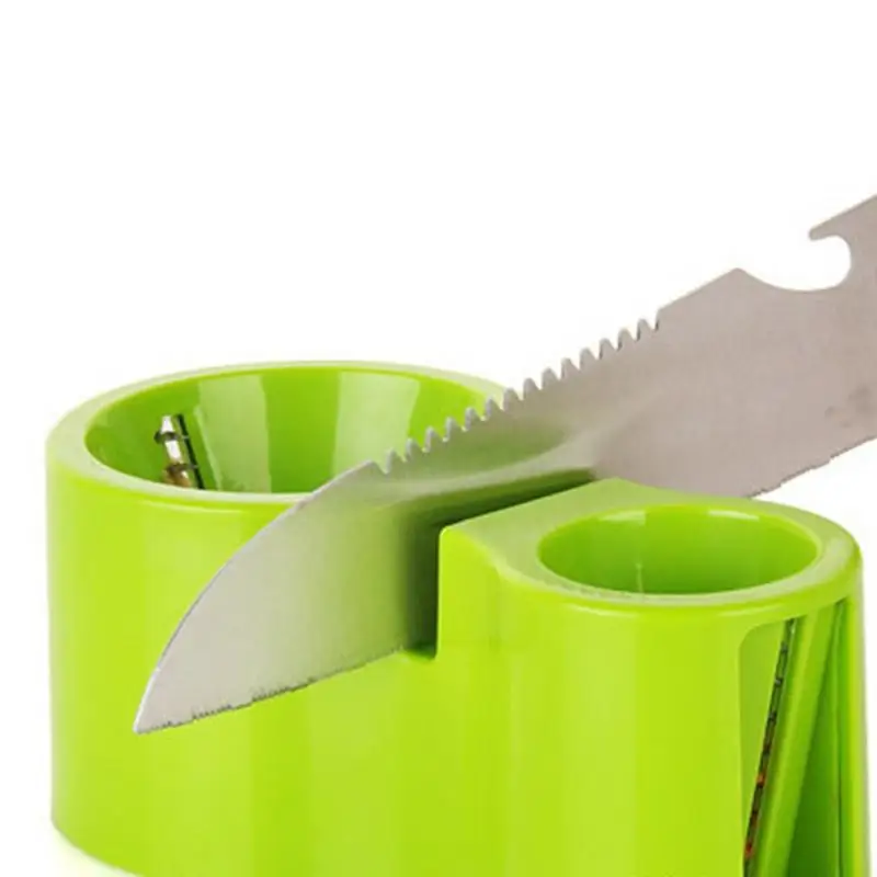 

Double-head Spiral Slicer Grater Zucchini Noodle Pasta Spaghetti Maker Vegetable Cutter Peeler with Knife Sharpener Grindstone
