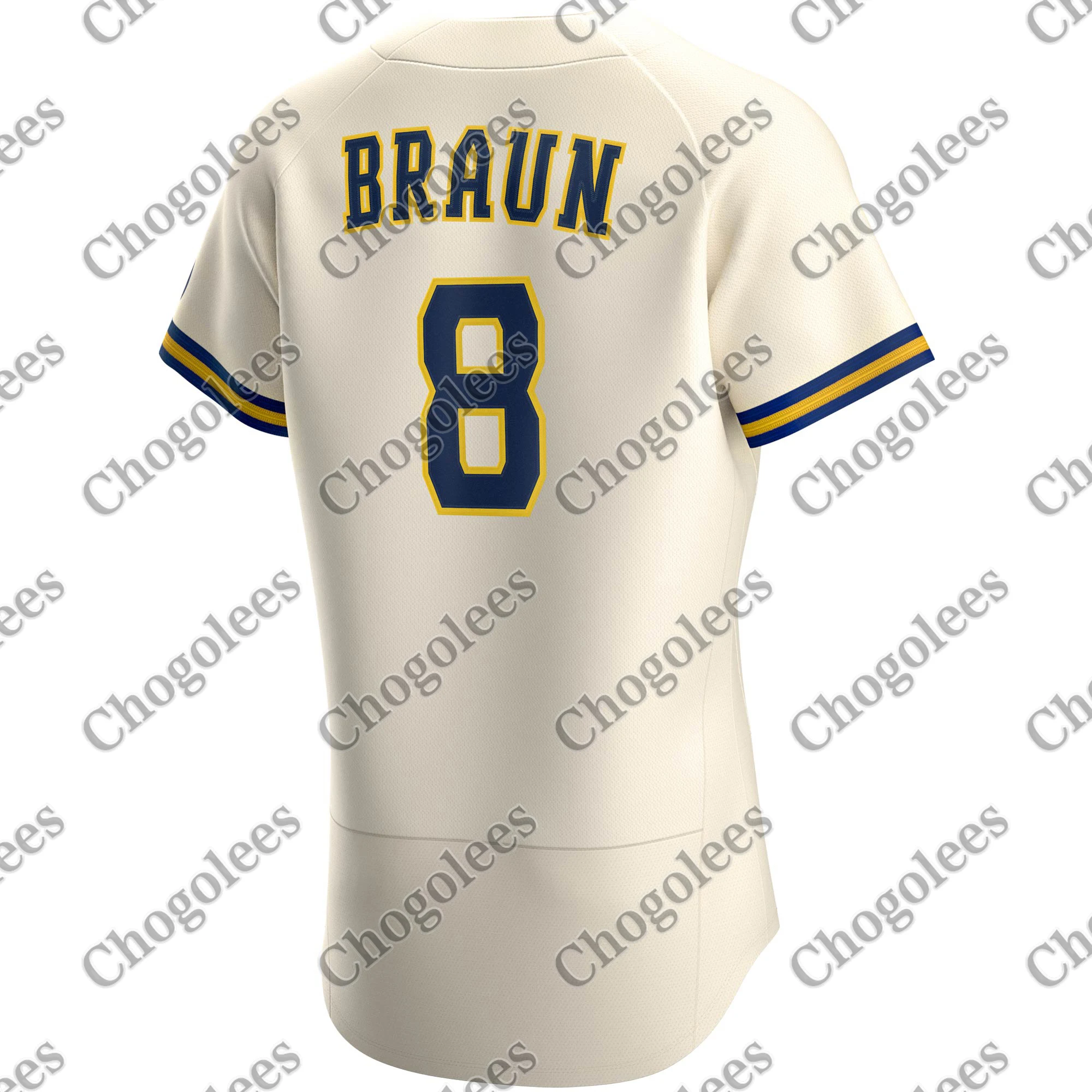 

Baseball Jersey Ryan Braun Milwaukee Home 2020 Player Jersey - Cream