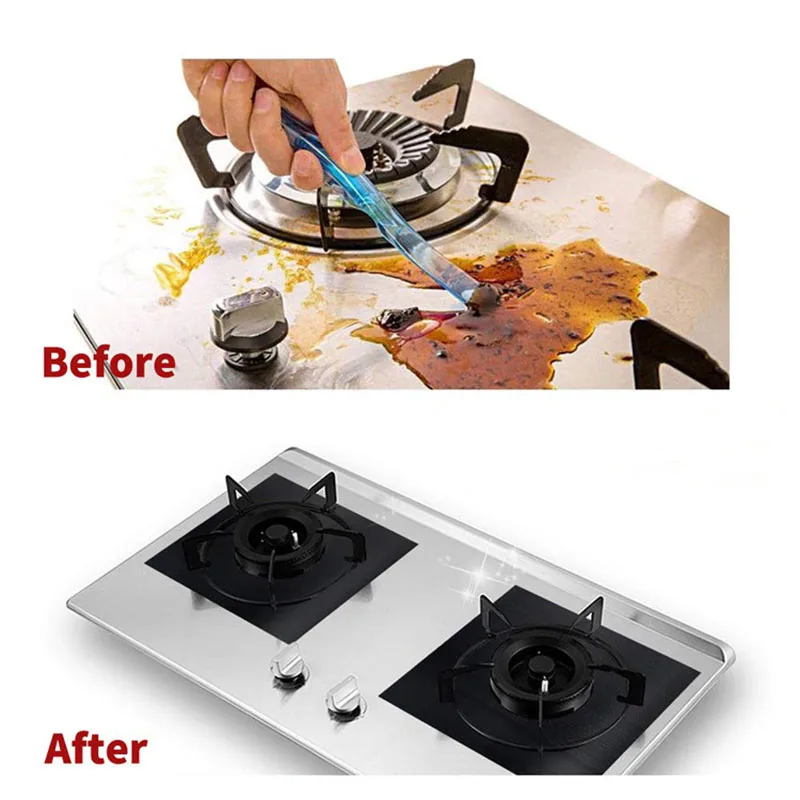

1/4PC Stove Protector Cover Liner Gas Stove Protector Gas Stove Stovetop Burner Protector Kitchen Accessories Mat Cooker Cover