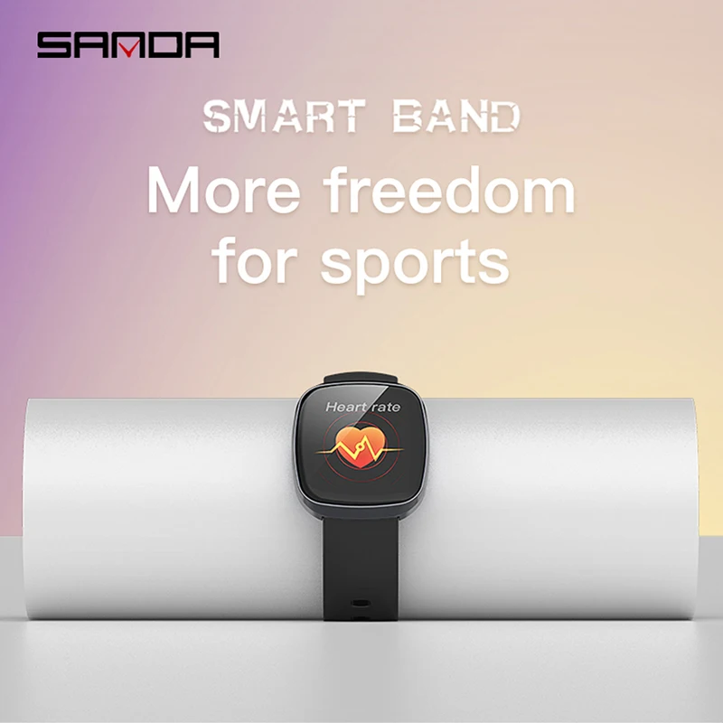 Sanda GT103 Smart Watch Blood Pressure Tracker Waterproof Bracelet Fitness Message Reminder Relogio Inteligente | Электроника