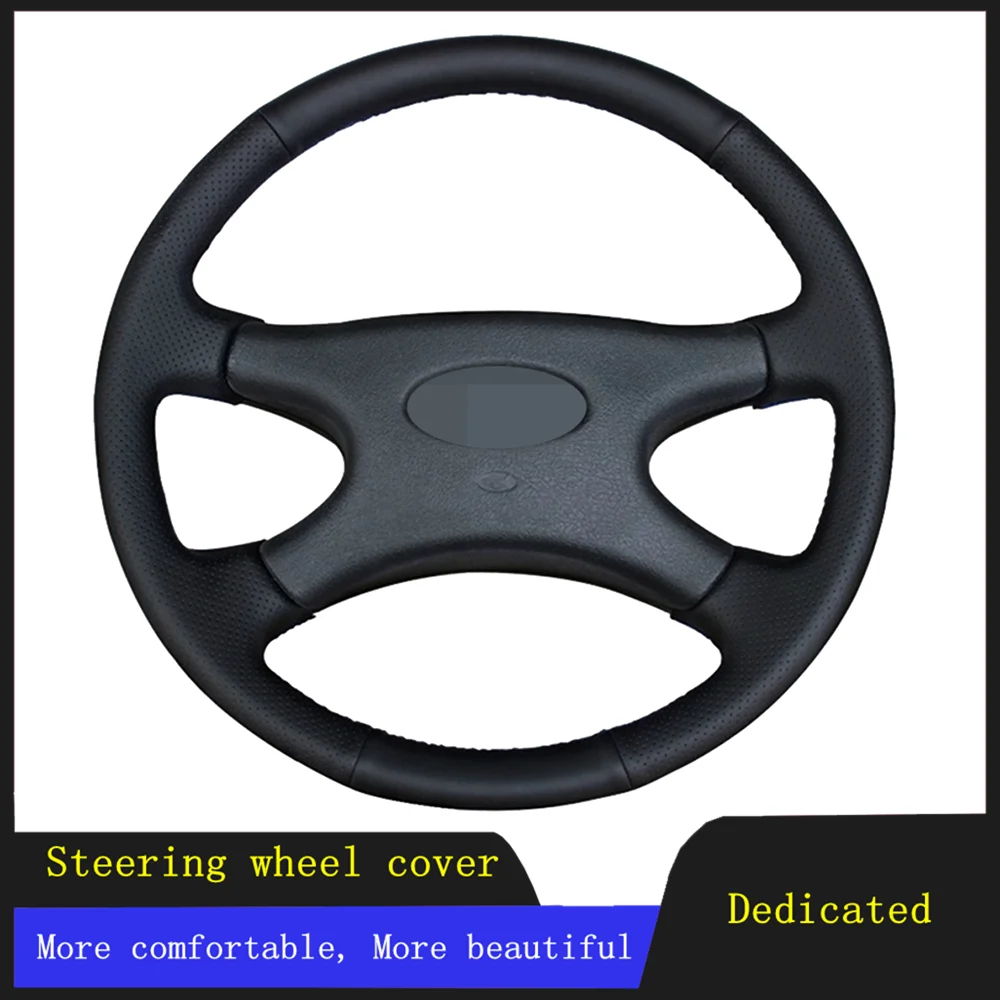 

Car Steering Wheel Cover Braid Wearable Genuine Leather For Lada Niva 2006-2017 2107 1997 1998 1999 2000 2001 2002 2003-2012