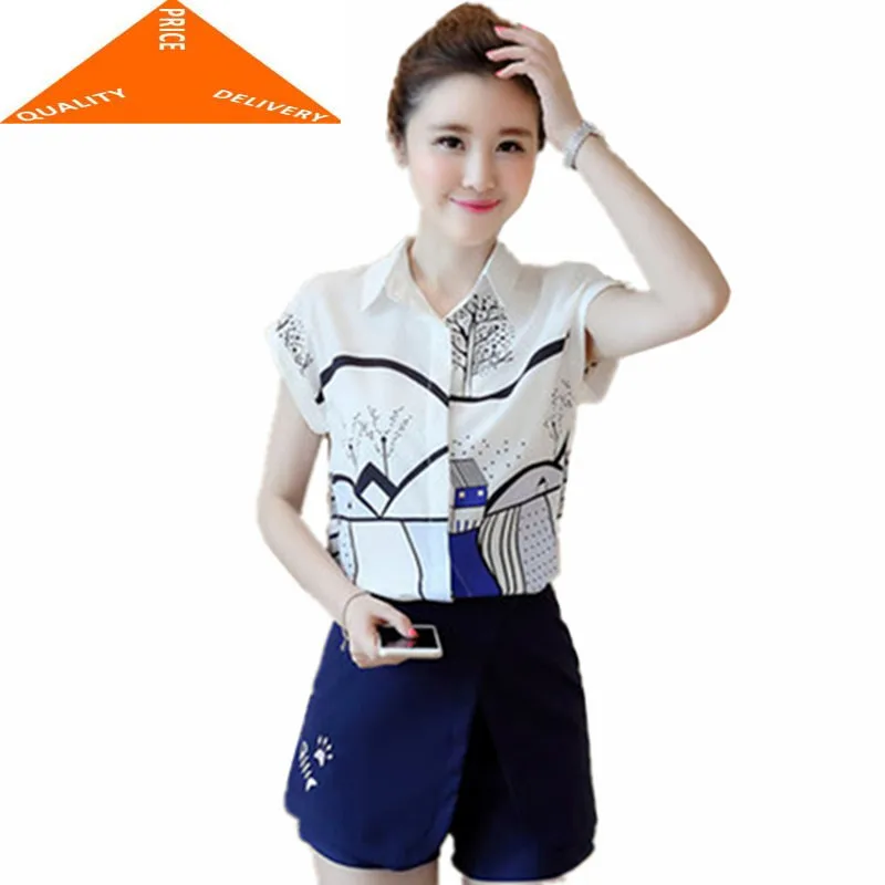 

Summer Newest 2020 Fashion Female Set Skirt and Blouse Women's Costumes Suit Ladies Elegant Sweet Two Piece Sets LWL408