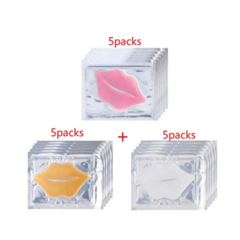 

Hot Sale Collagen Lip Mask Combination 3 Types 15pcs Moisturing Nourishing Anti Wrinkle Lip Enhancement Lips Care