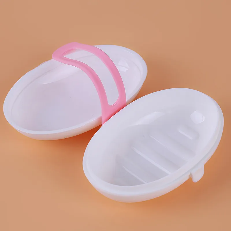 

Creative Fashion Kitchen Bathroom Storage Dish Plastic Soap Holder Case Silicone Lock Portable Shower Travel Soap Box