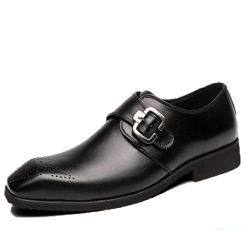 

Business Casual Men Shoes PU Leather Dress Shoes For Men Formal Office Flats Adult Shoes Male Party Wedding Footwear