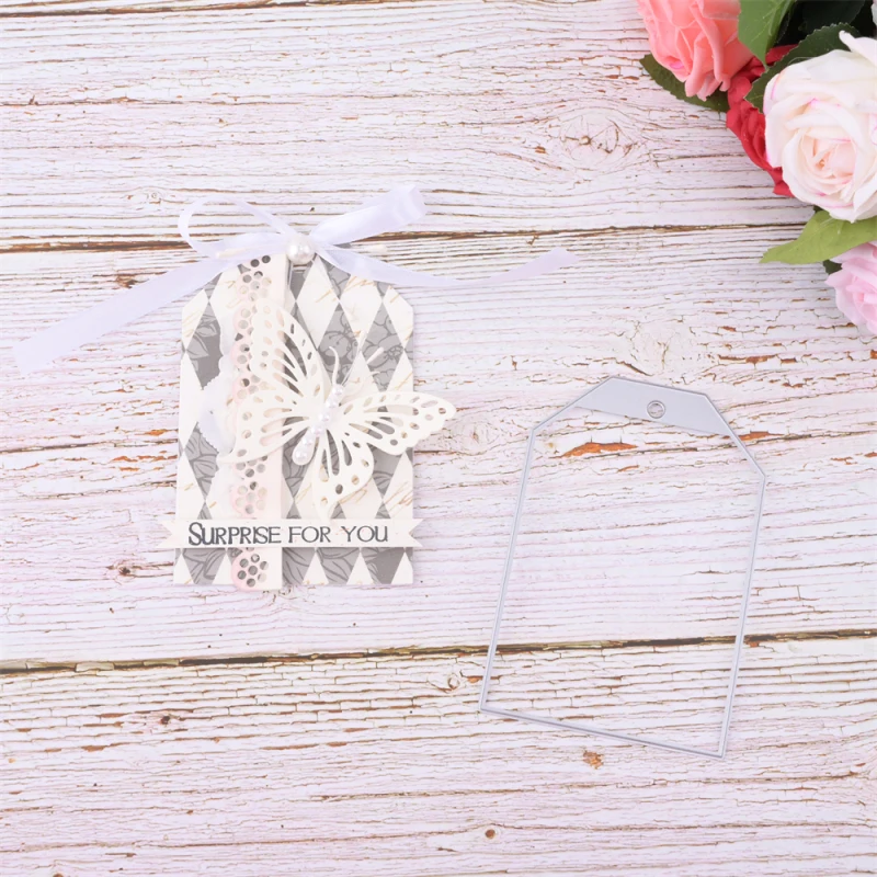 

InLoveArts 4pcs/Set Frame Tags Metal Cutting Dies Stencils For DIY Scrapbooking/photo Album Decorative Embossing DIY Paper Cards