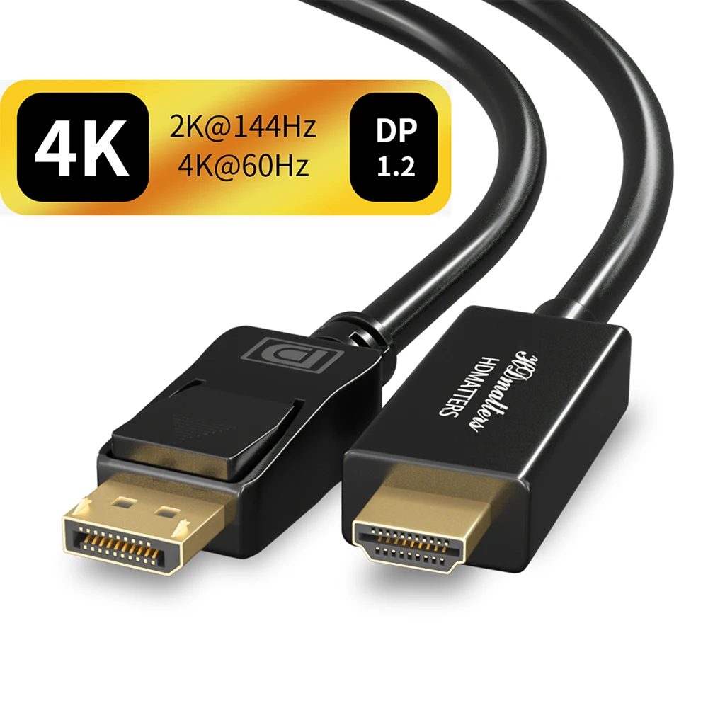 Displayport DP to HDMI 2 0 кабель 4K конвертер адаптер 1 8 м для HP Dell Lenovo Tablet PC ноутбук к HDTV