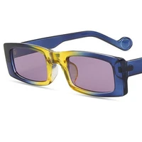 fashion sunglasses gradient frame sun glasses unisex rectangle eyeglasses anti uv spectacles ornamental adumbral a