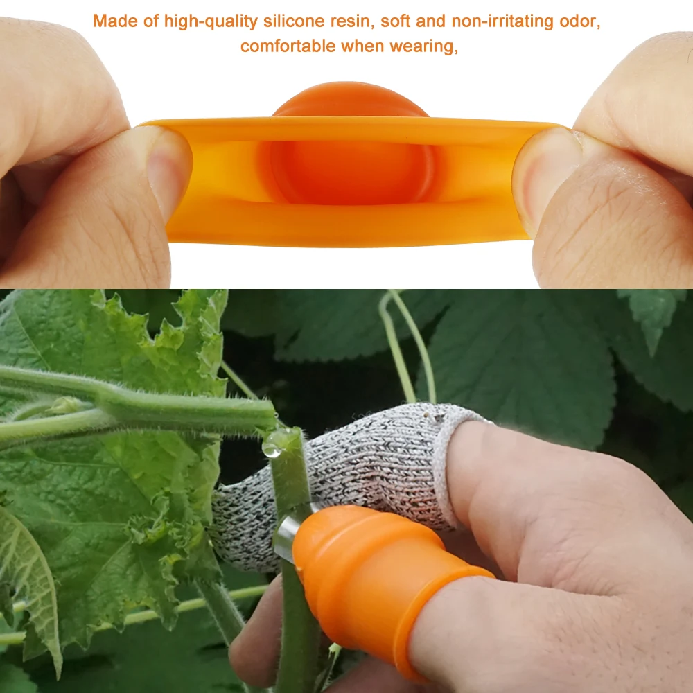 Силиконовая защита для пальцев нож сбора овощей лезвия растений ножницы Режущие
