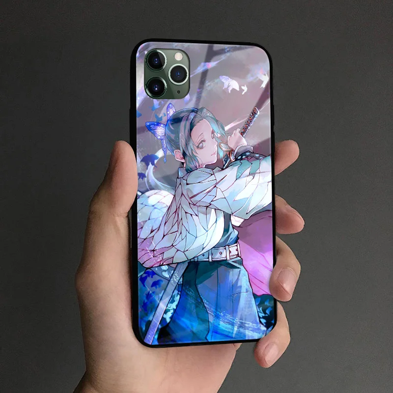 Shinobu Kocho Kimetsu no Yaiba мягкий силиконовый стеклянный чехол для телефона чехол для Apple iPhone 6 6s 7 8 Plus X XR XS 11 Pro MAX - Цвет: AE 2799