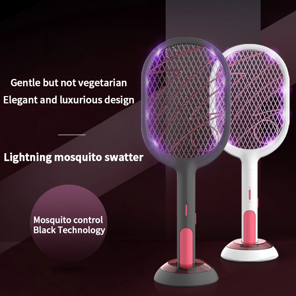 Мухобойка светодиодный светильник электрический 3 Слои сетка с базой двойной