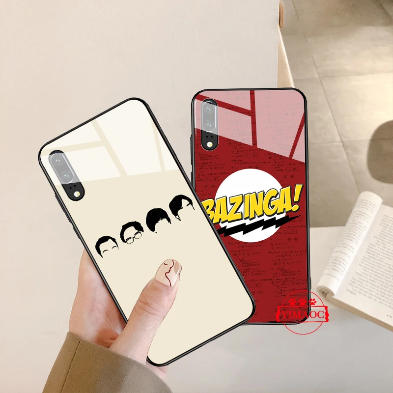 YIMAOC The Big Bang Theory Fashionable Glass Case for Huawei P10 lite P20 Pro P30 P Smart honor 7A 8X 9 10 Y6 Mate 20 |