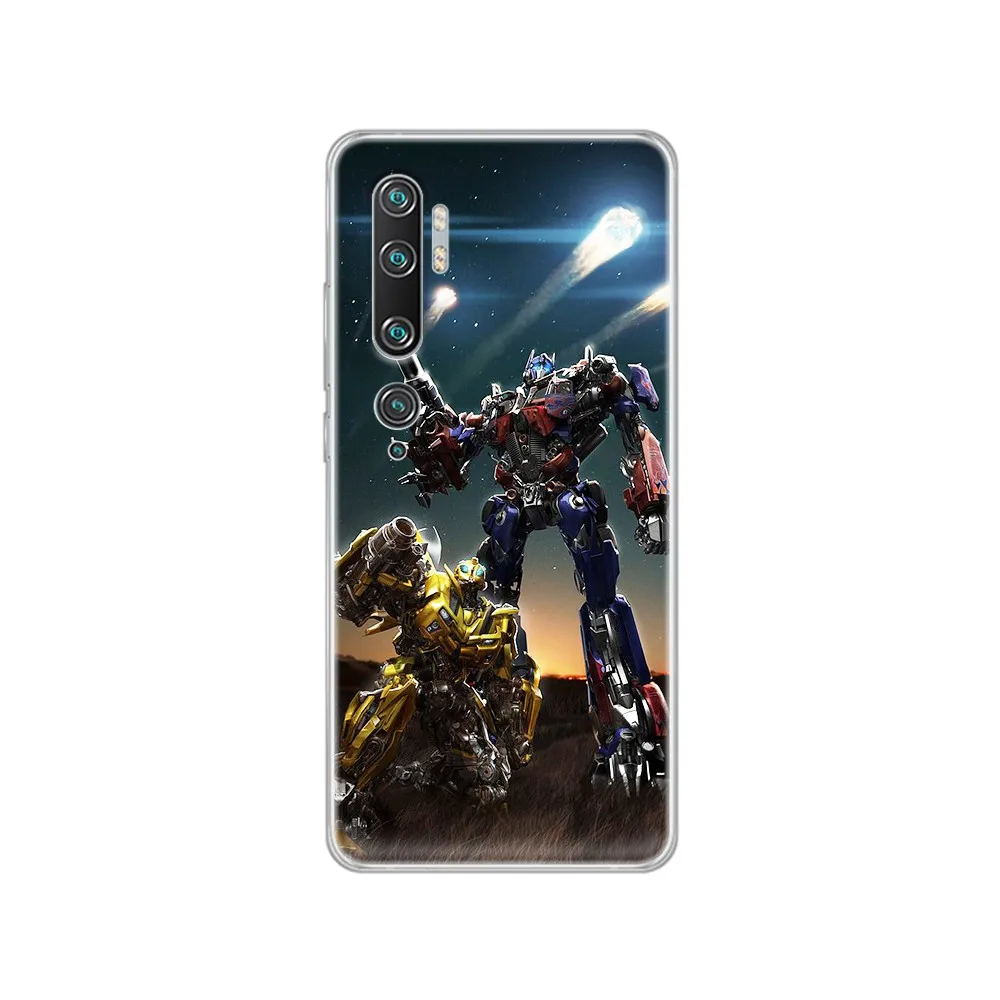 Трансформеры Autobots Роскошный чехол Прозрачный для телефона Корпус XIAOMI mi 3 4 5 5X 8 9 10