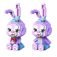 hot classic stellalou rabbit with gifts box disneyland figures world park mini micro diamond blocks model bricks toys child gift