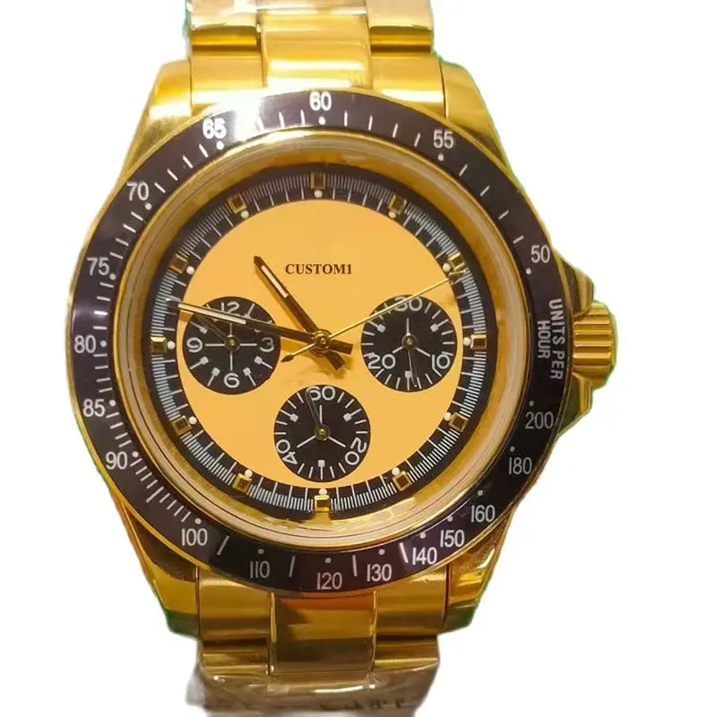 

Men's watch 40mm automatic winding mechanical sapphire glass storage luminous 316L stainless steel without chronograph function