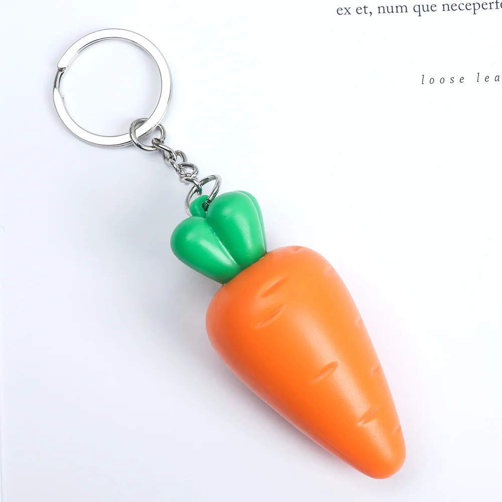 Милый Креативный светодиодный светильник в виде моркови брелок со звуком мини