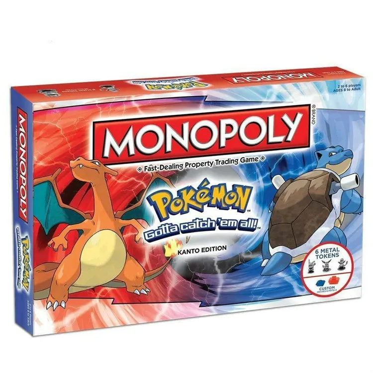 Tomy Покемон Монополия все английские настольные игры настольная игра семейный