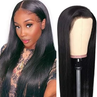 14202224inches womens wigs natural womens black long straight wig medium parted long bangs wig human hair wigs human hair