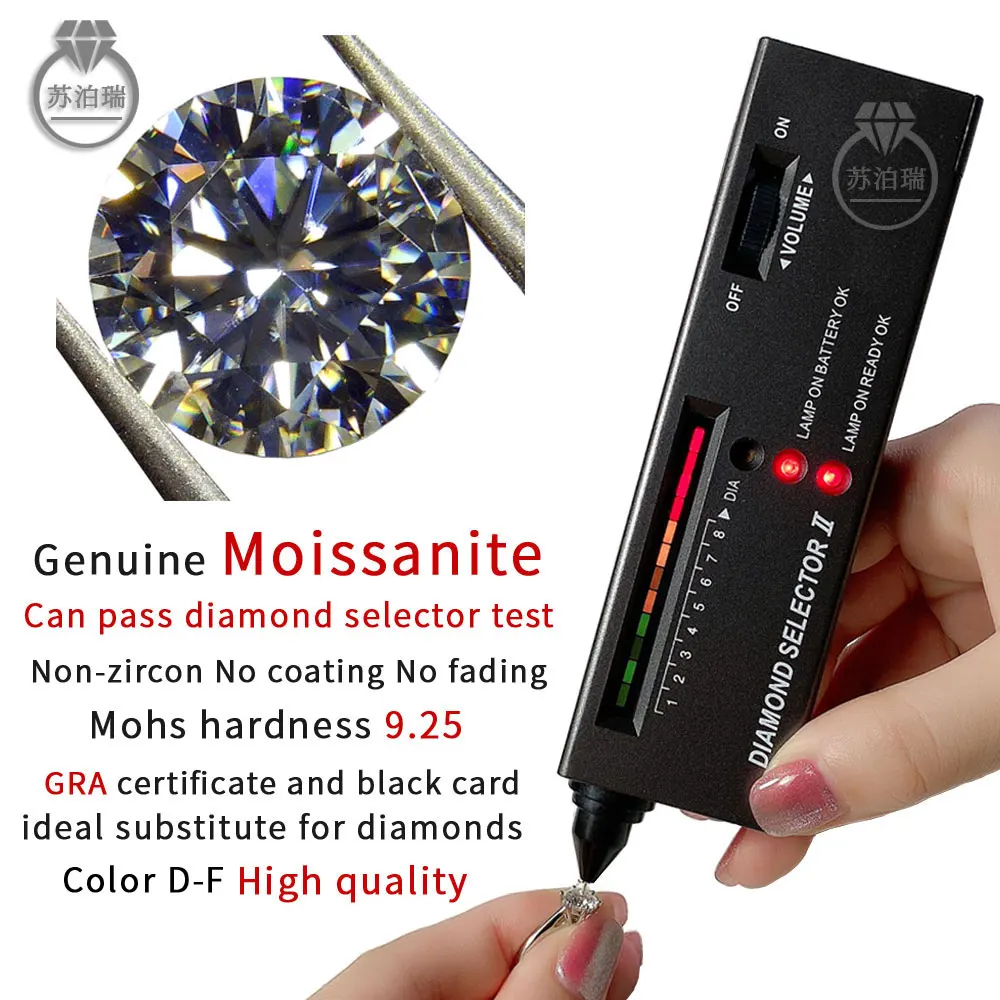 Большая распродажа искусственный камень 1 карат 6 5 мм белый цвет DF VVS1 огранка 3EX