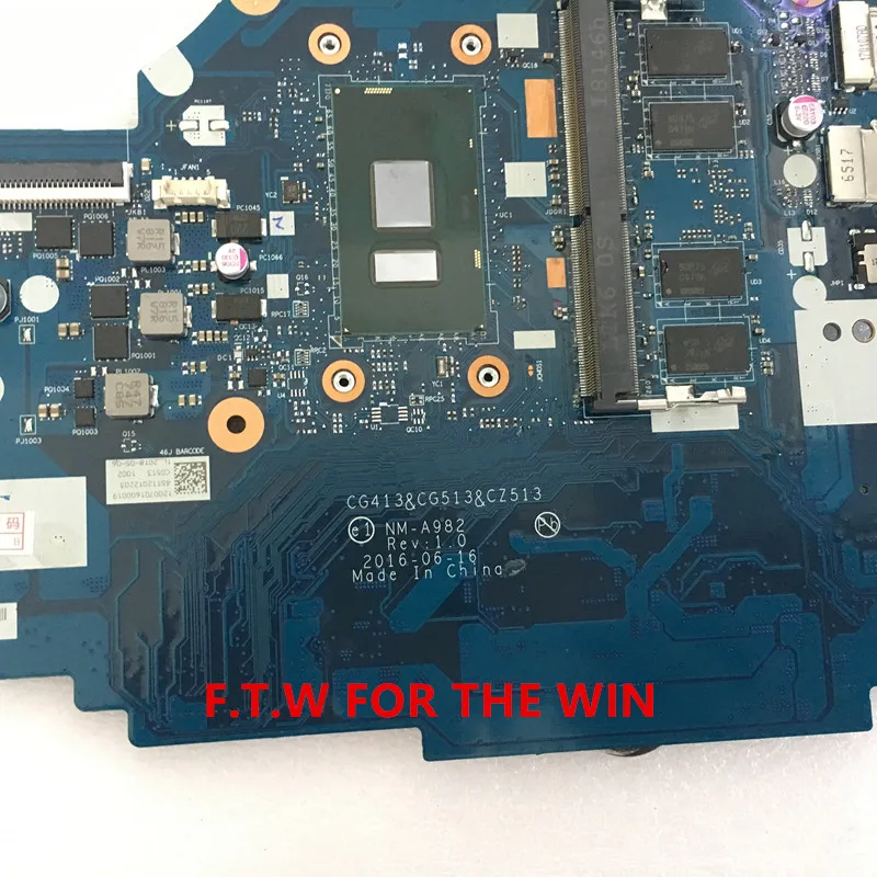 Kaufen Laptop Motherboard Für Lenovo 310-15IKB 510-15IKB Mainboard 4G-RAM CPU I3 7100U NM-A982 100% Test Arbeit