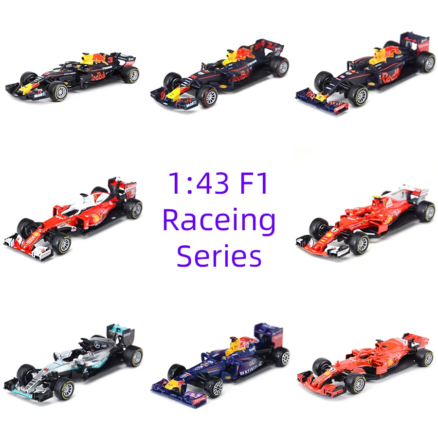 

Bburago 1:43 2021 SF1000 SF90 RB13 RB14 W10 F1 formula racing static simulation die-casting alloy model car boy collection toy