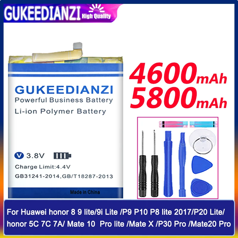 Аккумулятор HB386280ECW HB366481ECW для телефона Huawei honor 8 lite 5C Ascend P9 huawei P10 Lite G9 Mate 10 pro