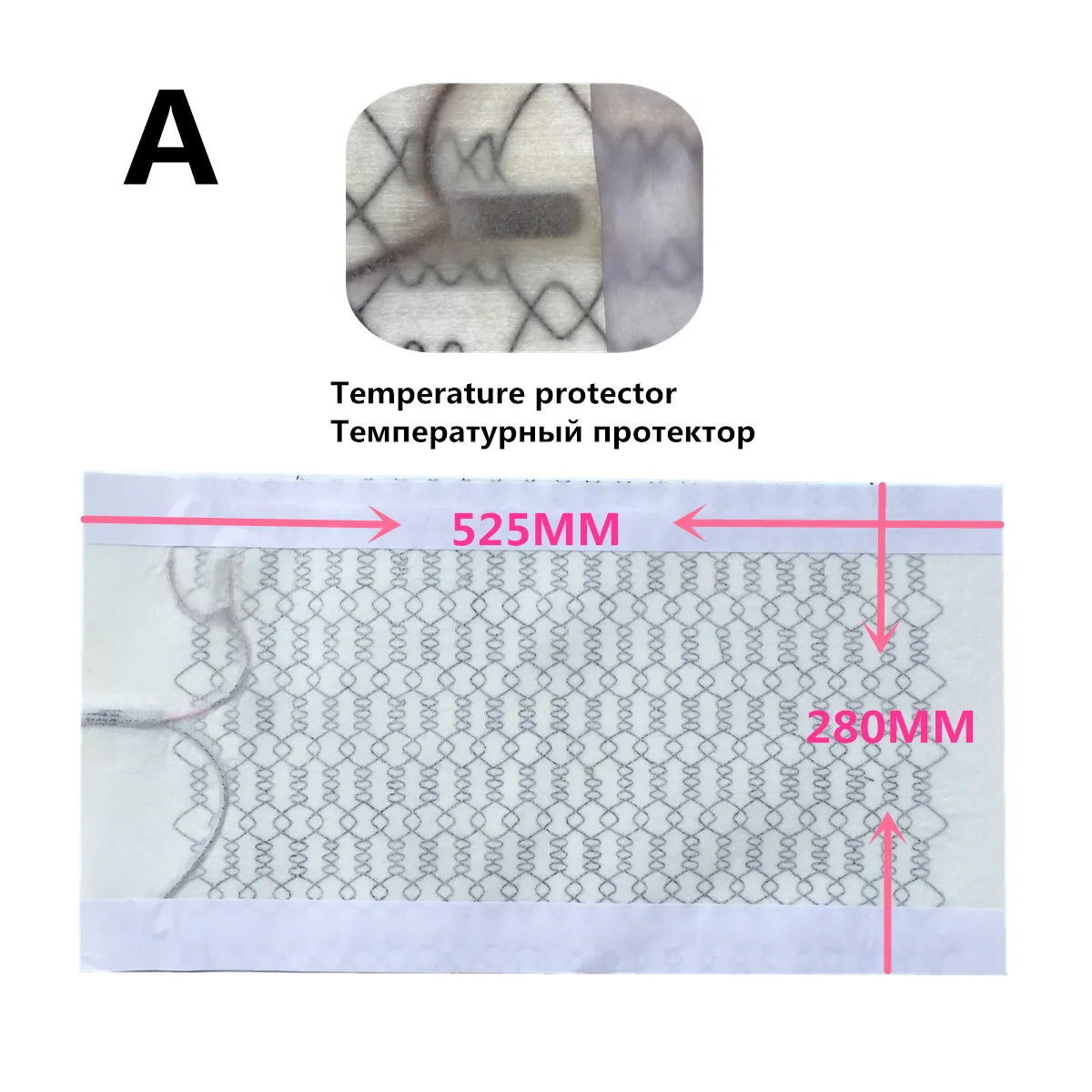 Автомобильные нагревательные колодки из углеродного волокна 12 В с двойным 5