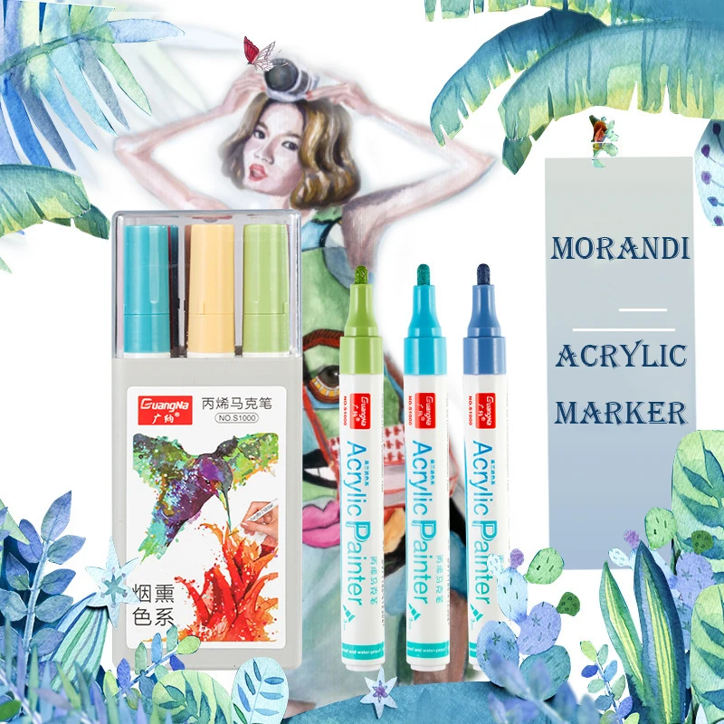 24 48 2 цвета мм Металлические цветные акриловые маркер с перманентной краской