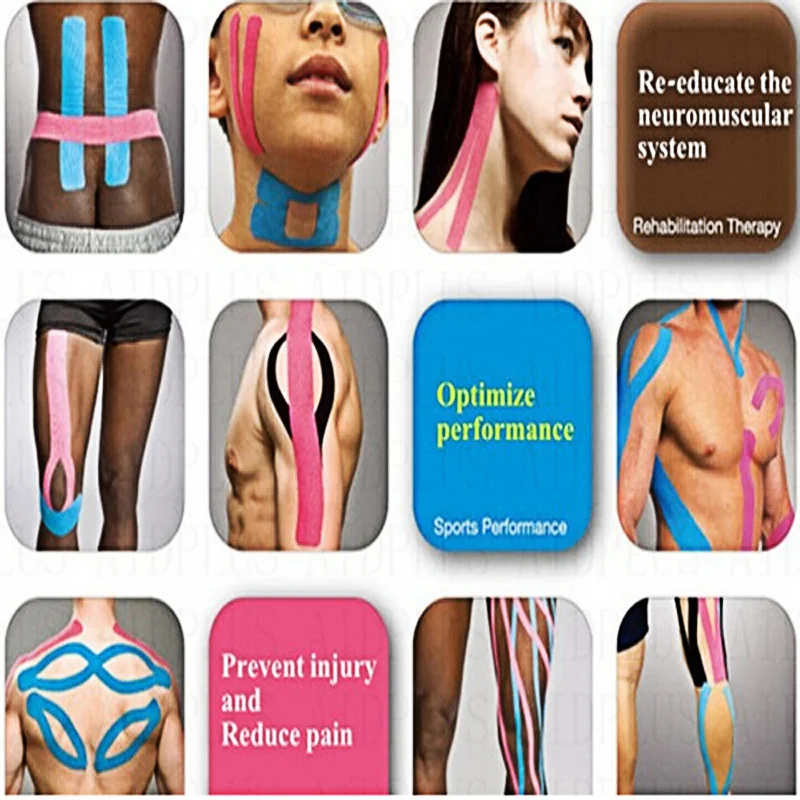 

New Arrive 5cm X 5m Sports Muscle Stickers Tape Roll Cotton Elastic Adhesive Muscle Bandage Strain Injury Support Swim Men Women