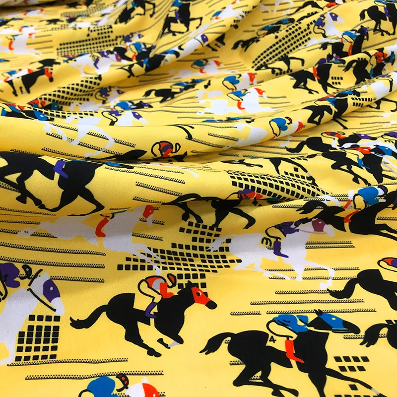 

Knight Digital Printed Fabric Meter 150cm Fashion Dress Fabric 100% Polyester Fabric Wholesale polyester cloth