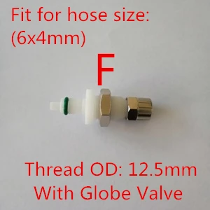 

Быстроразъемный шаровой клапан, штуцер типа CPC, быстроразъемный штуцер для шланга, быстроразъемный клапан с внутренним диаметром 4x2 мм или 6x4 мм