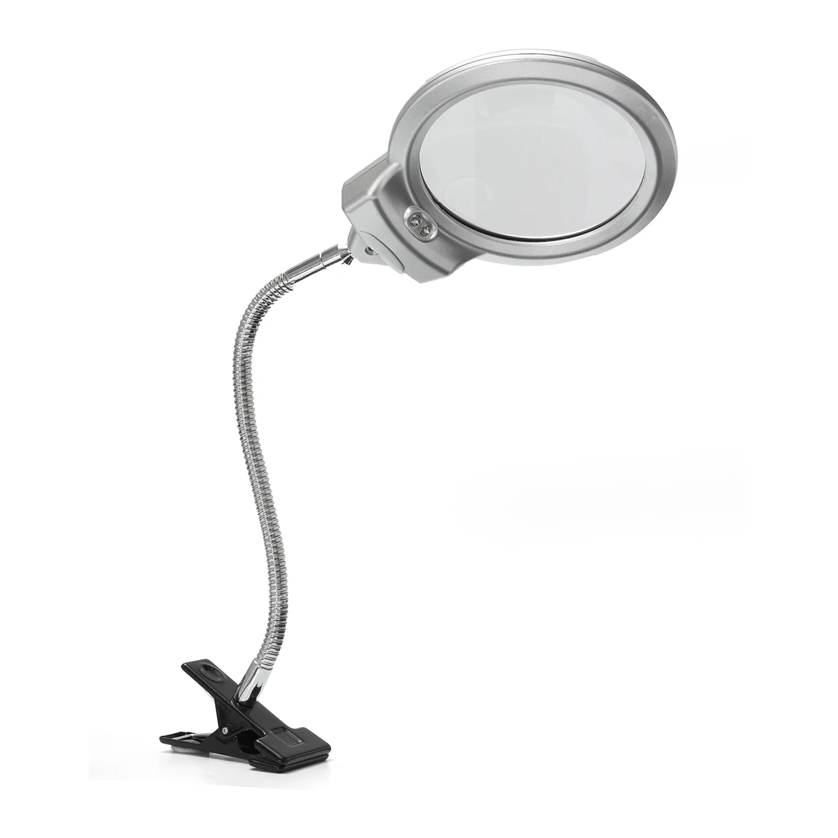 

Magnifier Magnifying Clip On Desktop Glass Reading Loupe Illuminated Metal Hose LED Lighted Lamp Top Desk Magnifier With Clamp