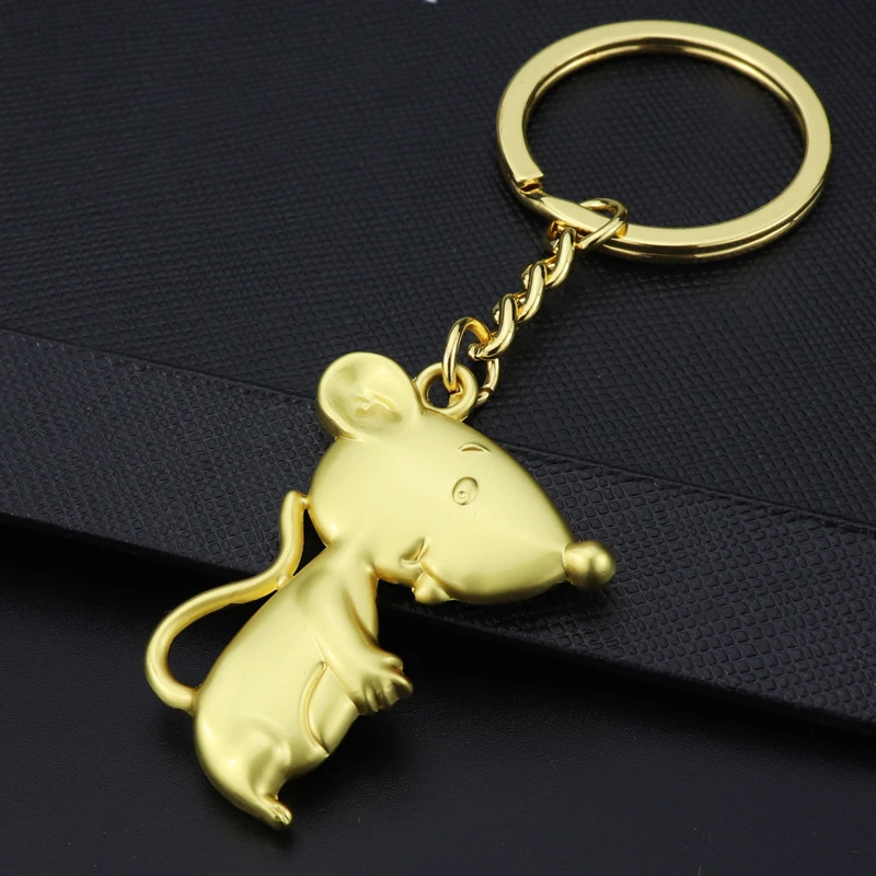 2020 модные сплав брелок с мышью металлическими цепочками золотистого цвета