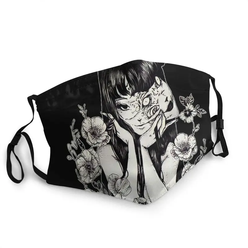 

Flower Tomie Junji Ito Non-Disposable Mouth Face Mask Adult Unisex Japan Horror Manga Mask Protection Cover Respirator Muffle