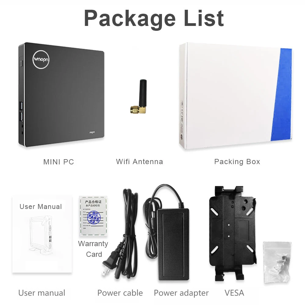 

K400-F8L Mini PC AMD Quad-core 2.0GHz Mini Computer Win10 Pro OEM License 1000Mbps LAN HD-MI VGA WiFi COM HTPC Small Desktops