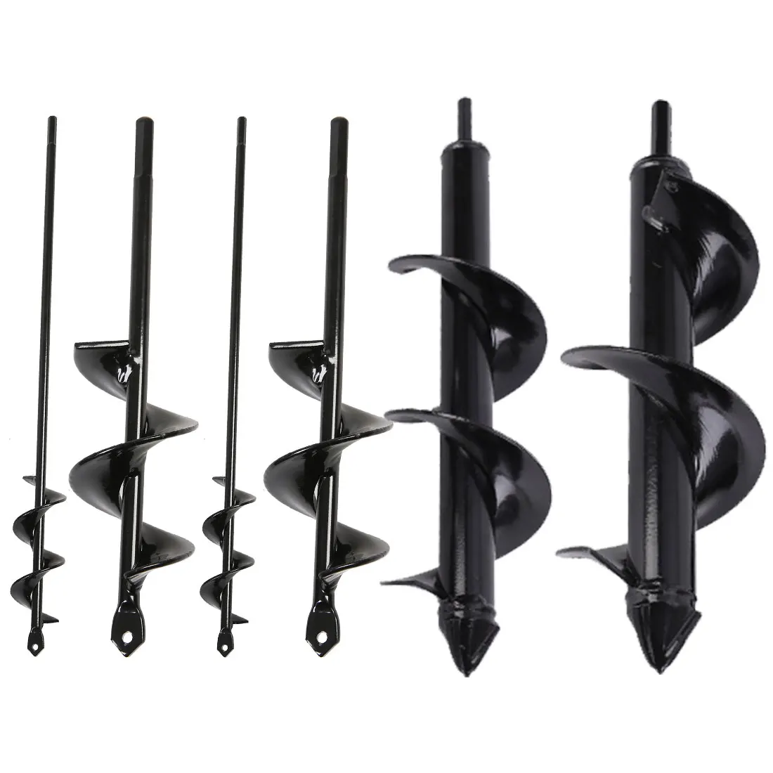 Короткое сверление грунта закручивание растений Выкапывание цветов садовая яма