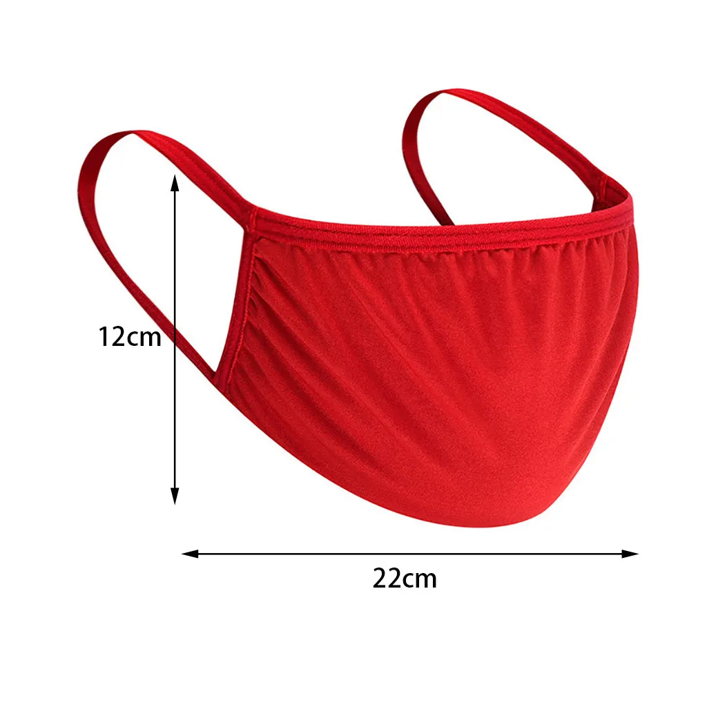 

6PCS Adult Men And Women Multicolor Cotton Mask Comfy Breathable Reusable Safety Dust Protective Fog Respirator Mask mascarillas