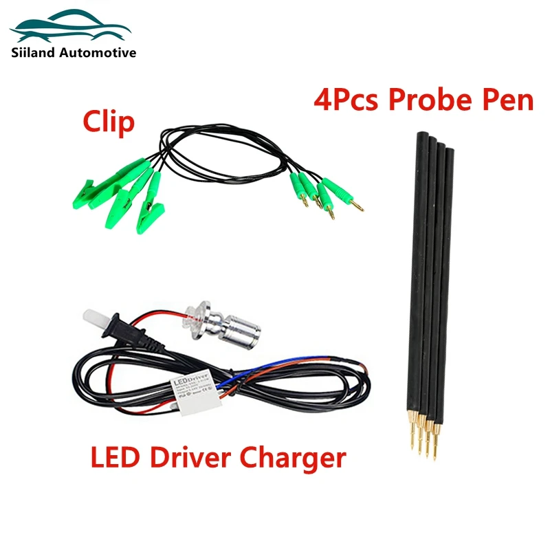 

Metal BDM Frame Probes Pens 4PCS For V7.020 V5.017 With Clip Plus LED Driver Charger For Replacement Needles Accessories