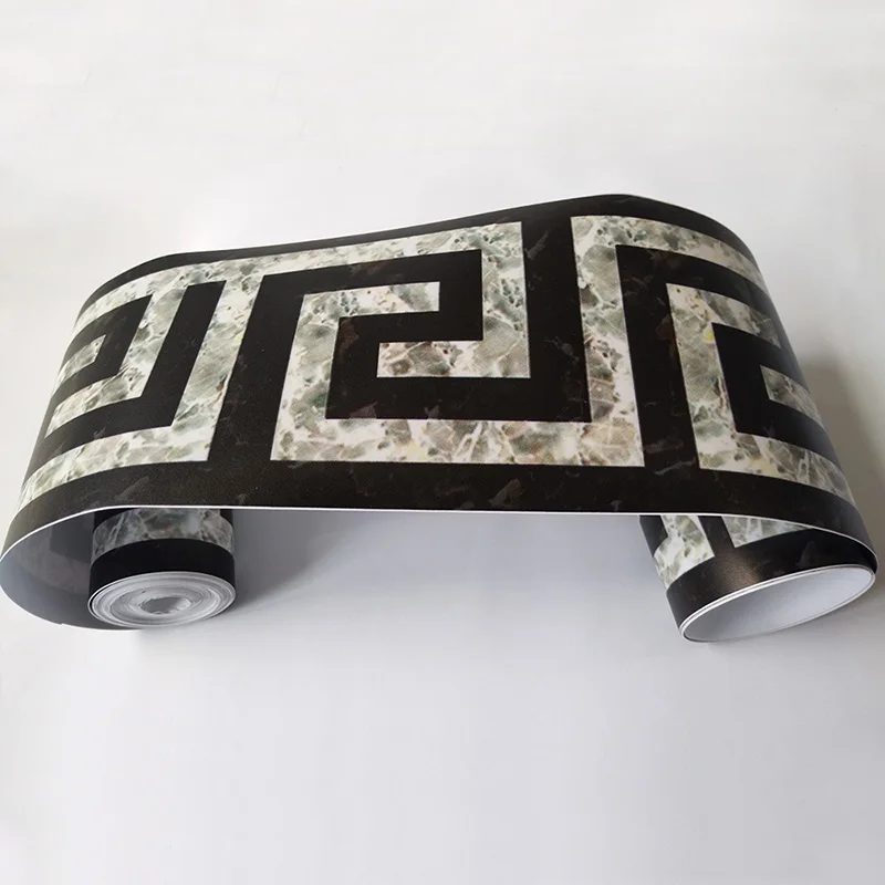 Настенные бумажные края из ПВХ водонепроницаемые самоклеящиеся настенные