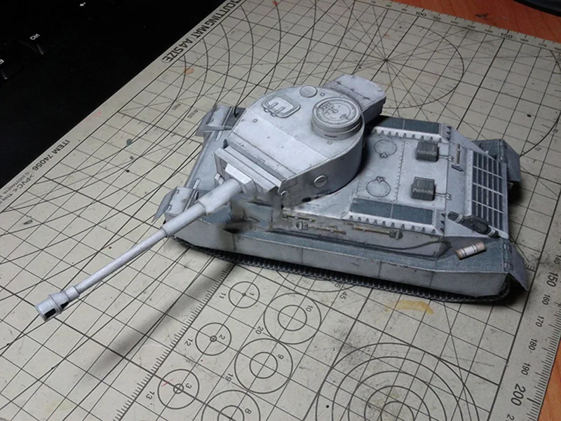 1:35 немецкий танк тигр VK4501 DIY 3D бумажная карточка модель Конструкторы
