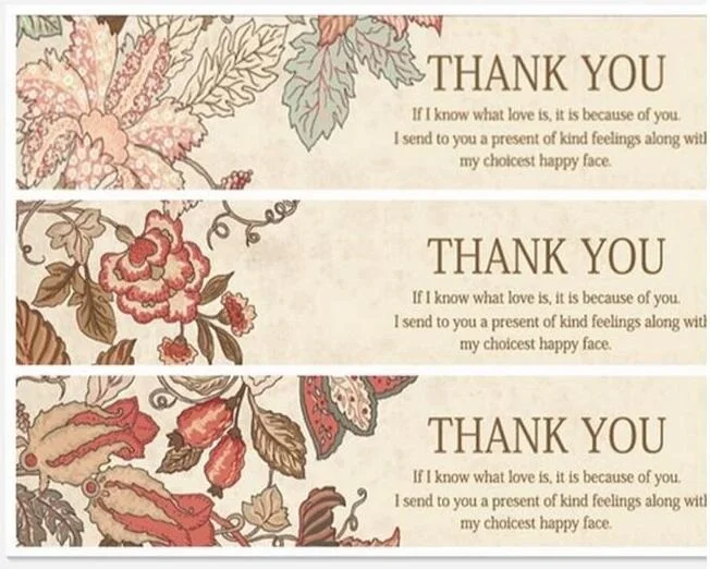 90 шт./лот милые ярлыки с надписью Thank You Цветочные наклейки Упаковочная этикетка