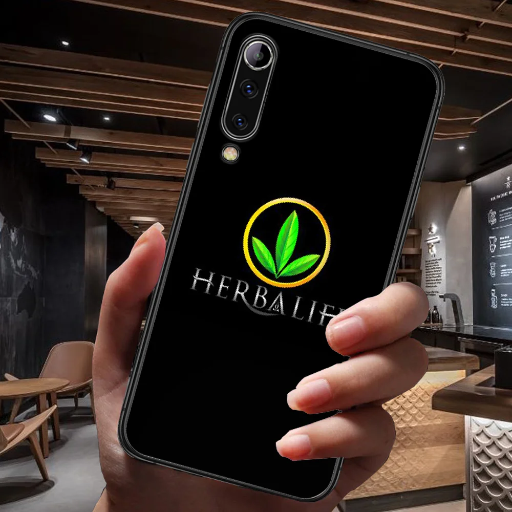 

Black and Green Herbalifes Phone Case For Xiaomi Mi Note 10 A3 9 MAX 3 A2 8 9 Lite Pro Ultra black Bumper 3D Back Trend Hoesjes