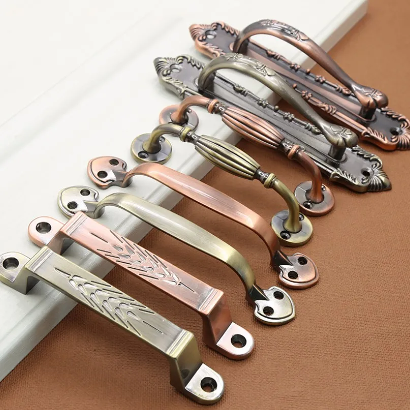 

Античная ручка в стиле ретро твердого сплава цинка ручка шкафа ящика Винтаж ящика Дверная ручка шкафа древних тянет YH2285