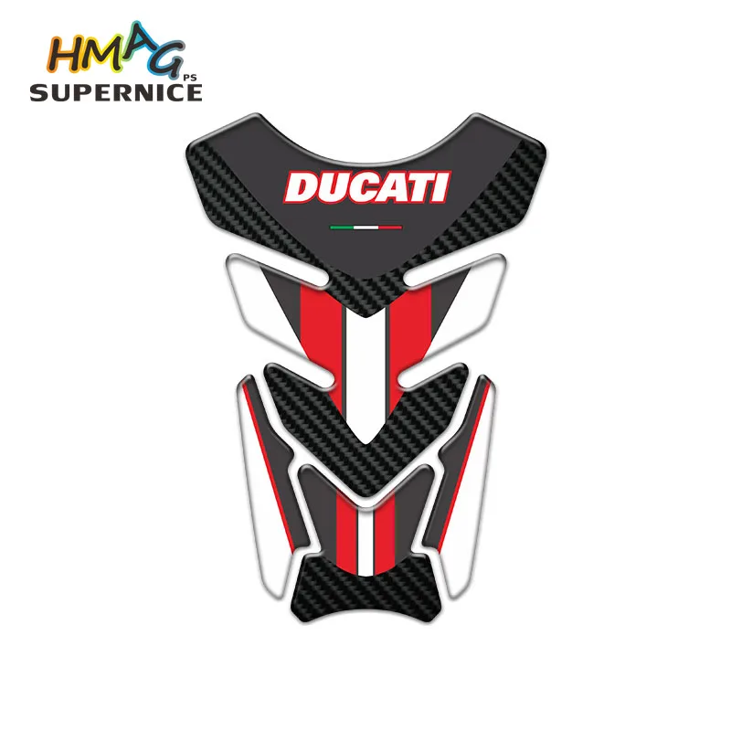 

Motorcycle For Ducati Sticker Universal Case Protector Racing Sticker Gel Fuel Oil Tank Pad Fish Bone Carbon Fiber