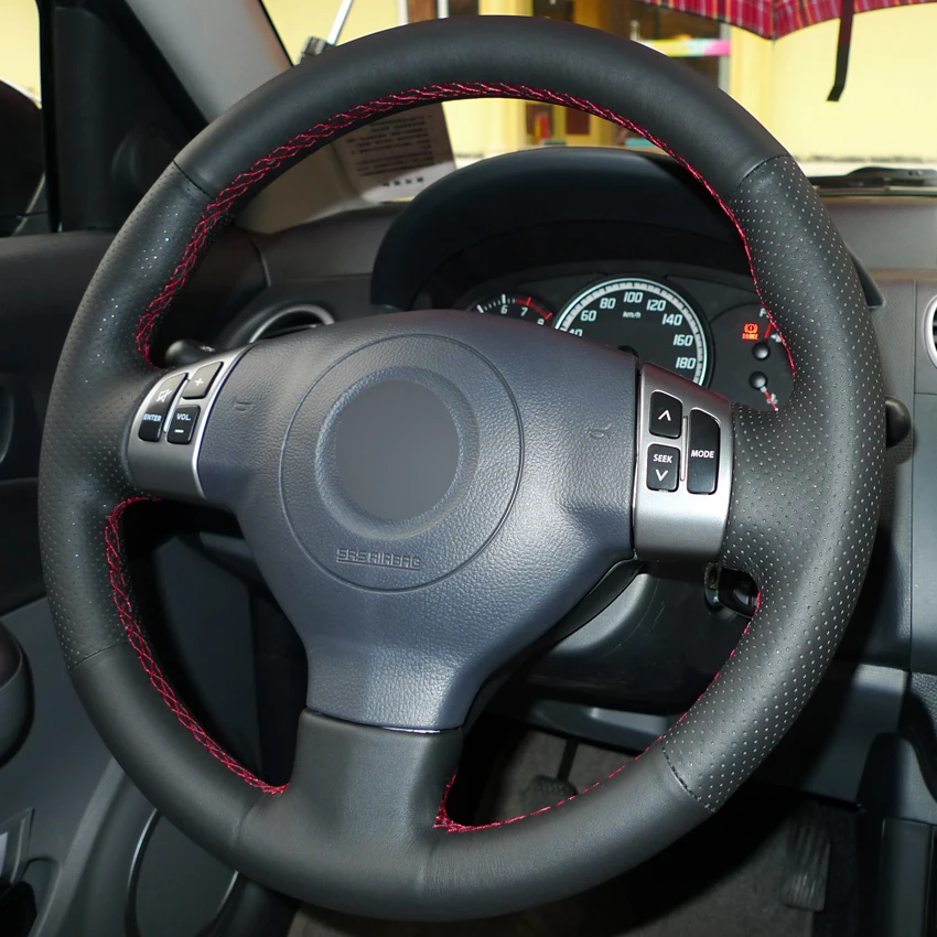 Чехол из искусственной кожи для руля Suzuki Swift Sport 2005-2011 Splash 2007-2015 Opel Agila 2008-2015 Vauxhall |