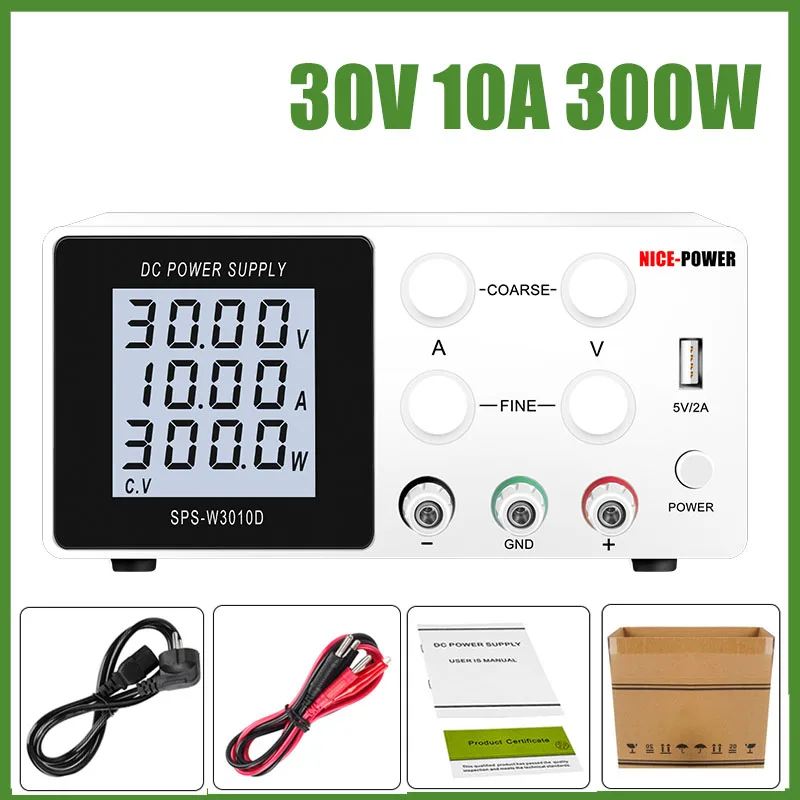 

Лабораторный USB-источник питания с 4 цифрами, 30 в, 10 А, 60 в, 5 А, 120 В, 3 А, Регулируемый импульсный источник питания постоянного тока, регулятор на...